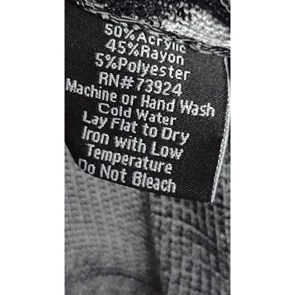 Misook knit cardigan sweater top 1X modern abstract print plus size - Picture 11 of 16